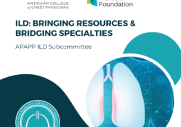 ILD: Bringing Resources & Bridging Specialties