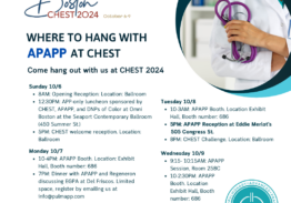 APAPP Schedule for CHEST 2024 in Boston