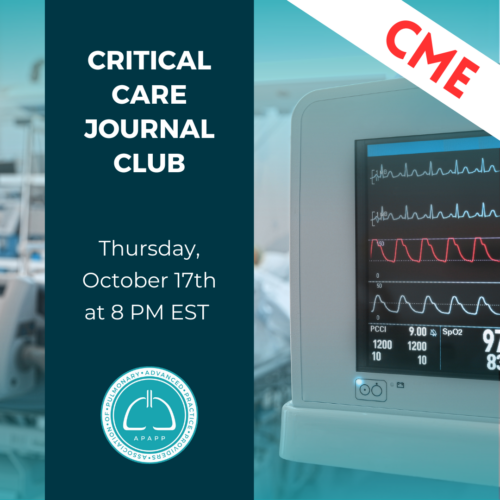 Critical Care Journal Club