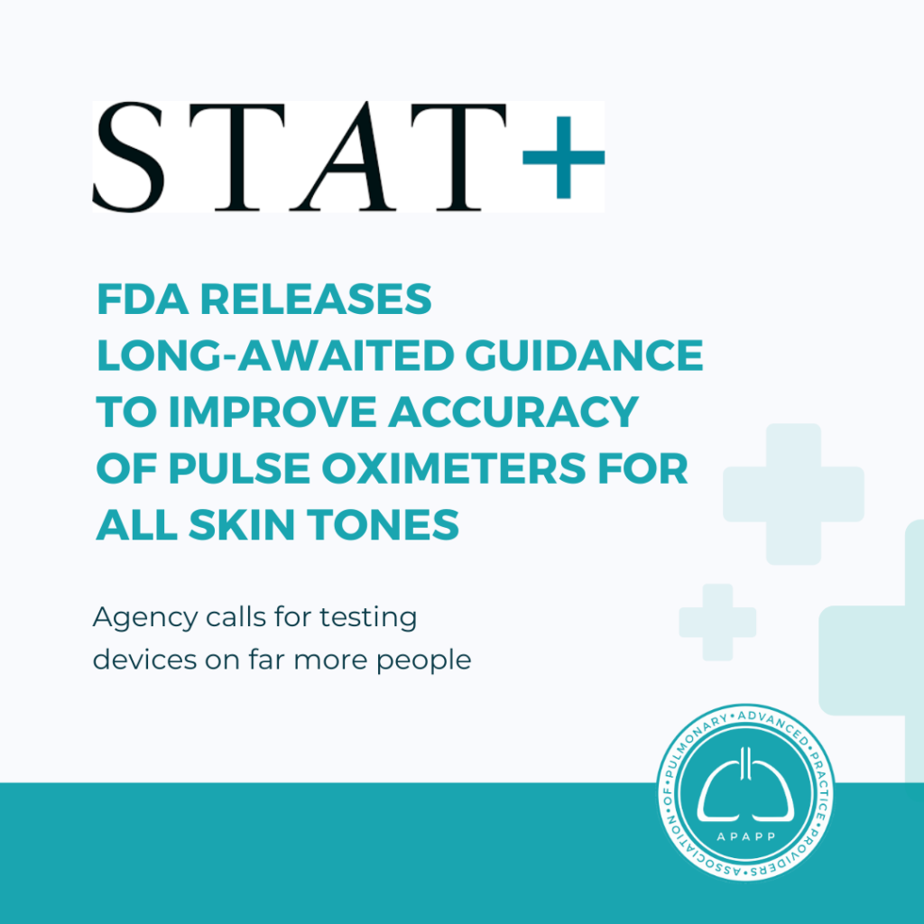 FDA Releases Guidance to Improve Pulse Oximeter Accuracy Across Skin Tones